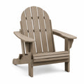 Adirondack Gartenstuhl 83×76×98 cm Kunststoff Taupe mit Armlehnen