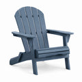 Adirondack Gartenstuhl 78×87×98 cm Kunststoff Blau mit Armlehnen