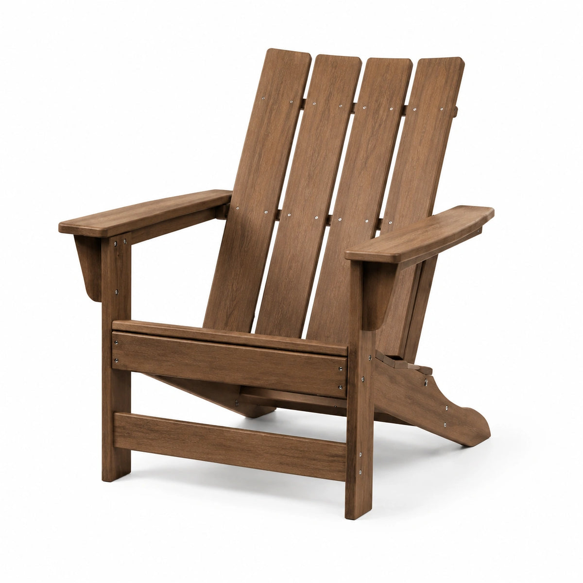 Adirondackstuhl 80×90×100 cm aus Holz in Braun für den Garten im Landhausstil