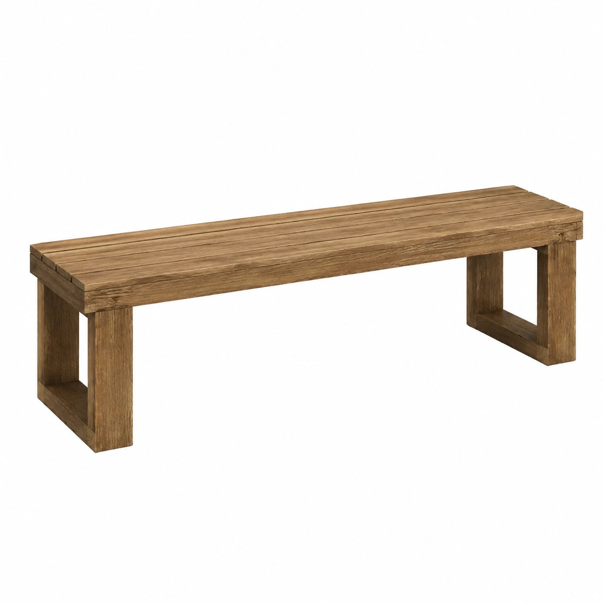Holzbank 180×40×45 cm Braun - Sitzbank im Landhausstil